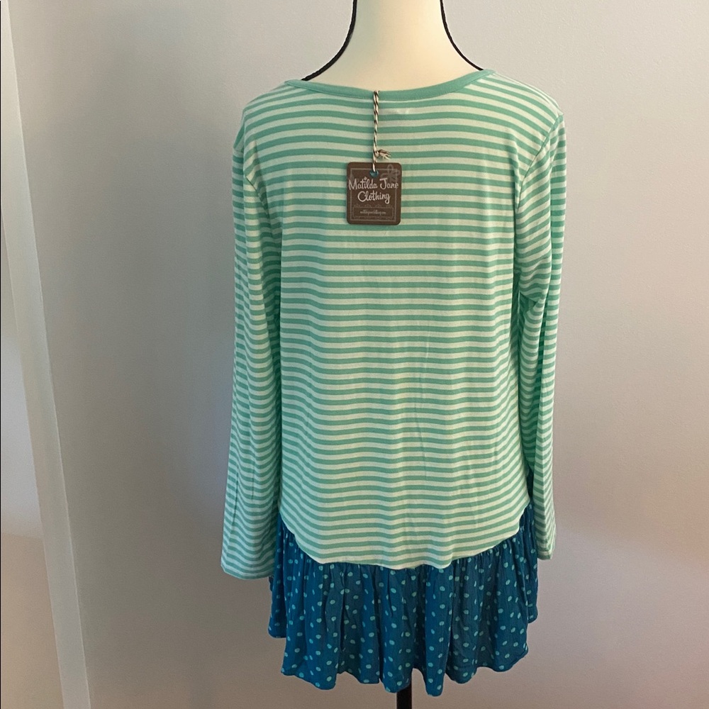 Matilda Jane NWT size small striped and dotted top - Picture 4 of 8